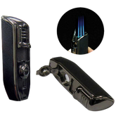 Black Stone Texture Triple Flame With Punch Cutter